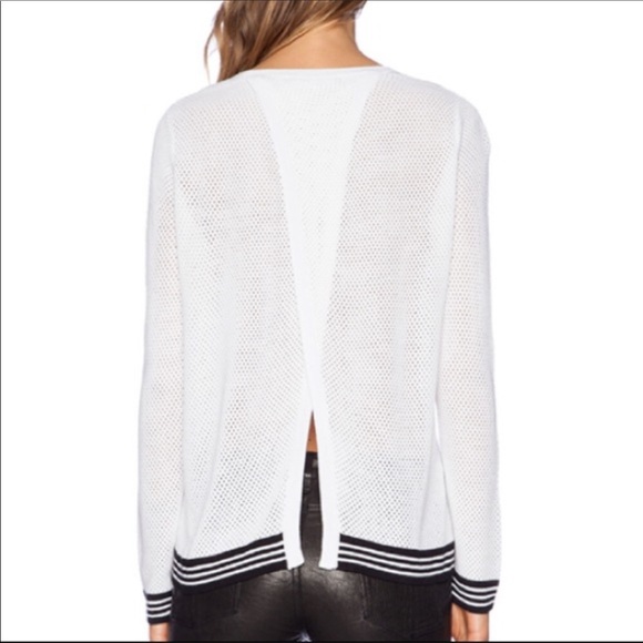 Rag & Bone Lightweight Mesh Splitback Knit Top - Picture 2 of 10